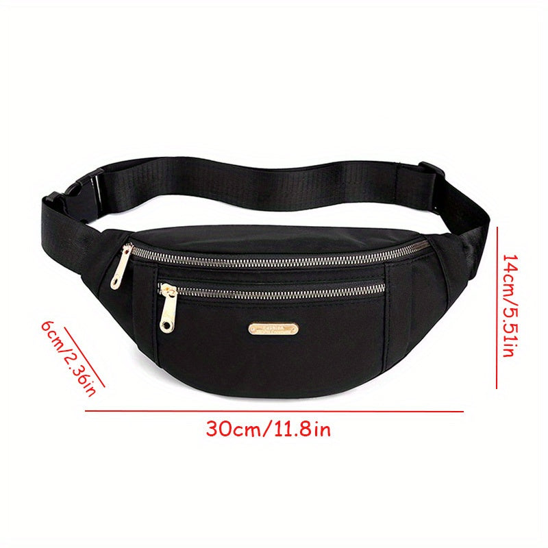 Fanny Pack Waist Pack for Women, with Adjustable Strap for Travel Sports Running, Zipper All-Match Crossbody Bag