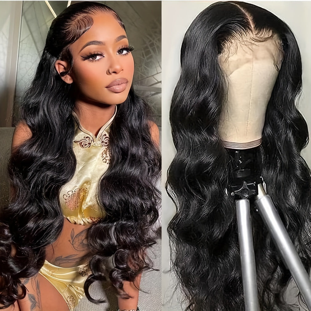 360 Lace Front Wigs Human Hair Pre Plucked Body Wave 360 Full Lace Frontal Human Hair Wigs For Women Hd Lace Wig With Baby Hair Around Natural Color