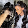 360 Lace Front Wigs Human Hair Pre Plucked Body Wave 360 Full Lace Frontal Human Hair Wigs For Women Hd Lace Wig With Baby Hair Around Natural Color