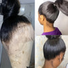 180% Density 360 Full Lace Front Wig Straight 100% Human Hair - Pre-Plucked Natural Color Hairpiece for Women, Natural Look & Versatile Styling, Suitable for All Ethnicities, Hair Wig