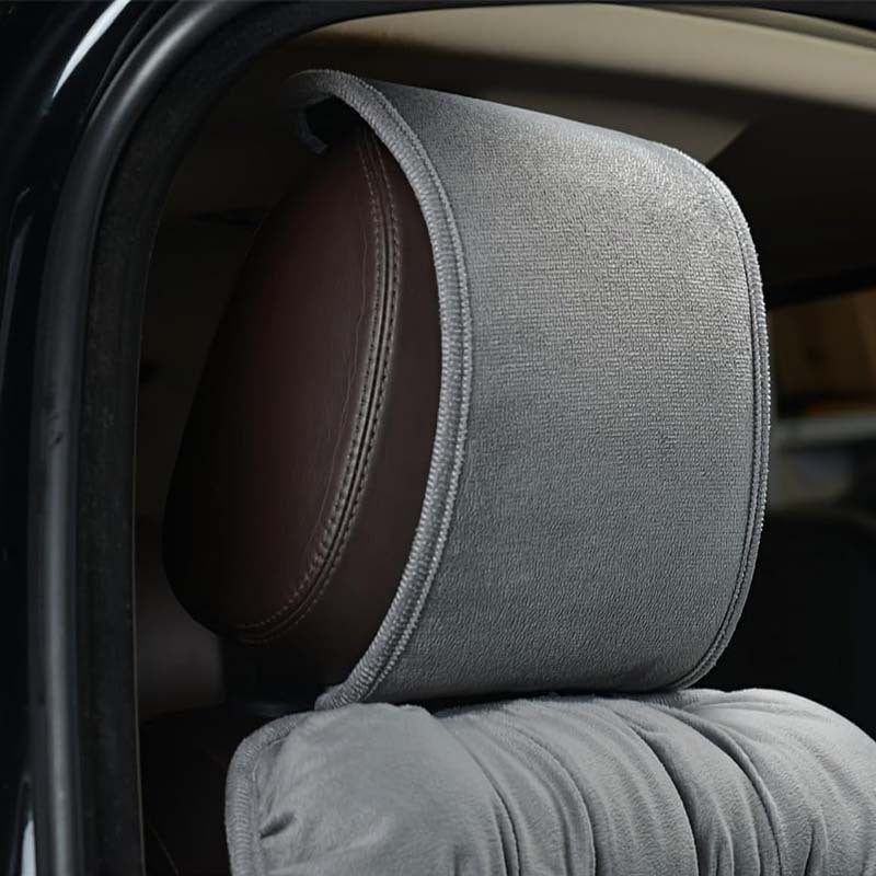 1 Piece Ultra Soft Car Seat Cover Plush Car Front - Thick Car Seat Protector for Winter Car Interior Accessories, Ultra Soft Plush, Ultra Thick Front Single Seat Cover with Backrest - Universally Suitable for Comfort and Prot