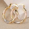 Round Hoop Earrings with Vintage and Boho Twisted Patterns, Casual Jewelry for Weddings and Parties, Birthday Gifts for Women