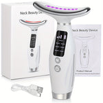Portable Face And Neck Massager, USB Charging, 7 Modes Facial Massage Care Tool, Beauty Skin Care, For Daily Skin Care Routine, Facial Massager Skin Care Tool
