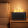 6 Colors Simulated Flame Humidifier, Simulated Flame Shape Smoke Design, Use in The Bedroom at Night, Essential Oils Can Be Added As an Air Aromatherapy Diffuser, Suitable for Home, Office, Gift, Atmosphere Light, Halloween,