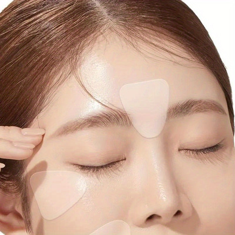 90pcs Silicone Wrinkle Reduction Patches for Forehead and Smile Lines, Unscented, Alcohol-Free, No Power or Battery Needed, Safe Skin Care Solution
