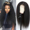 13x4 Lace Front Wigs Human Hair Pre Plucked 250 Density 34 Inch HD Kinky Straight Lace Front Wigs Human Hair 12A Frontal Wigs Human Hair for Women Kinky Straight Wigs Human Hair Black wig