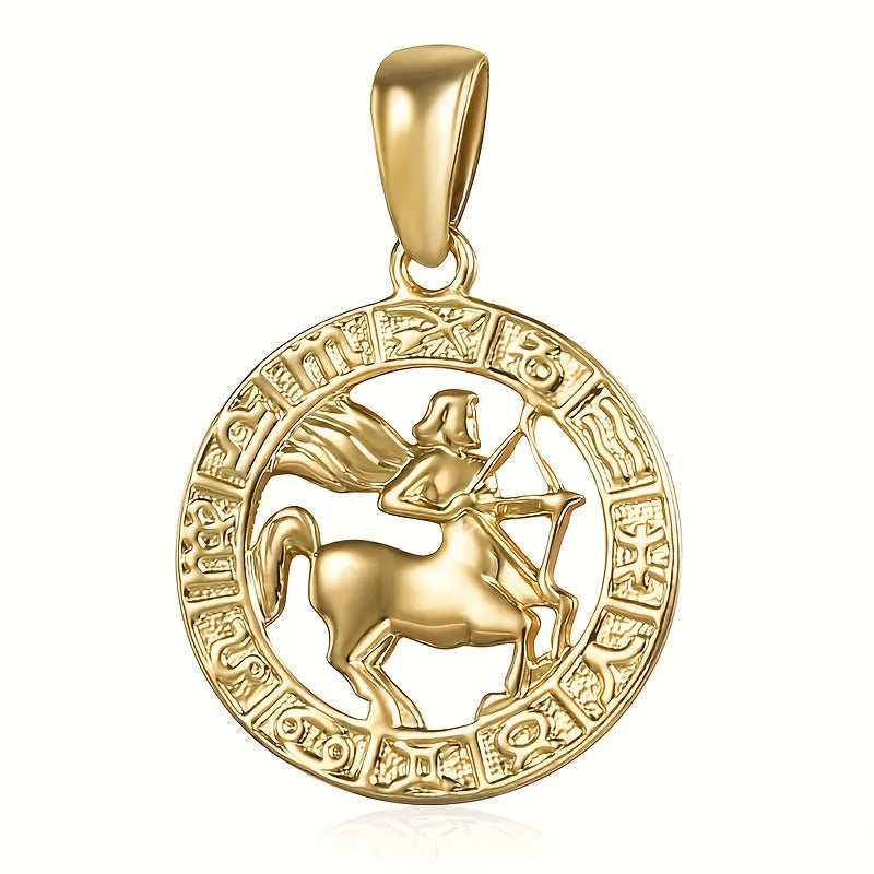 Women'S Men'S Pendant Necklaces 12 Horoscope Zodiac Sign Golden Aries Cancer Scorpio Aquarius Taurus Leo Gemini Virgo Libra Sagittarius Capricorn Pisces 12 Constellations Jewelry Gifts Perfect Birthday Christmas Valentine'S D