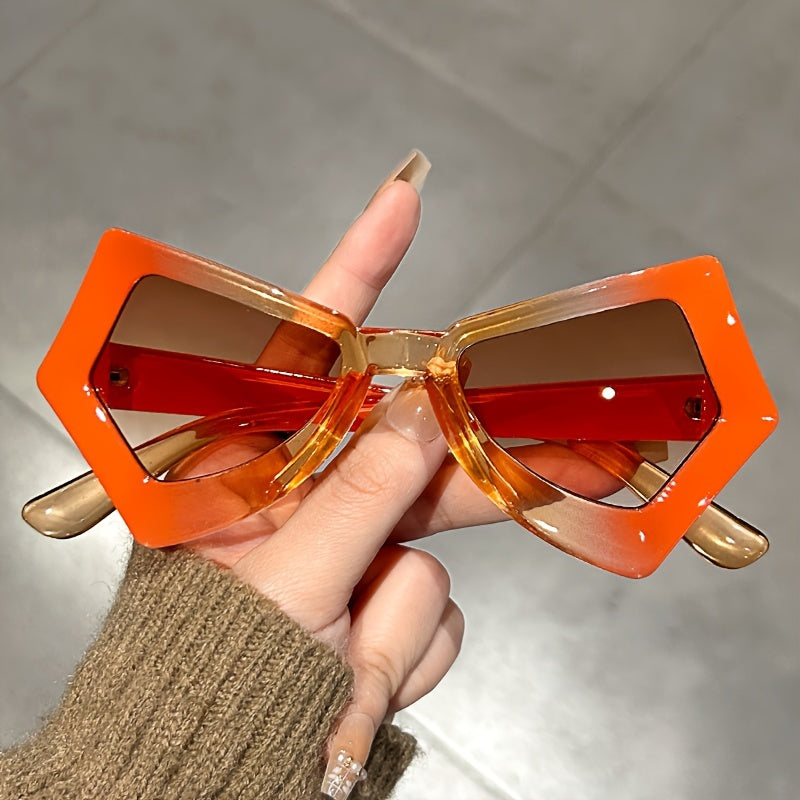 Butterfly Cat Eye Glasses Y2K Jelly Color Block Futurist Sunvisors Beach Party Club Favors For Women And Men's