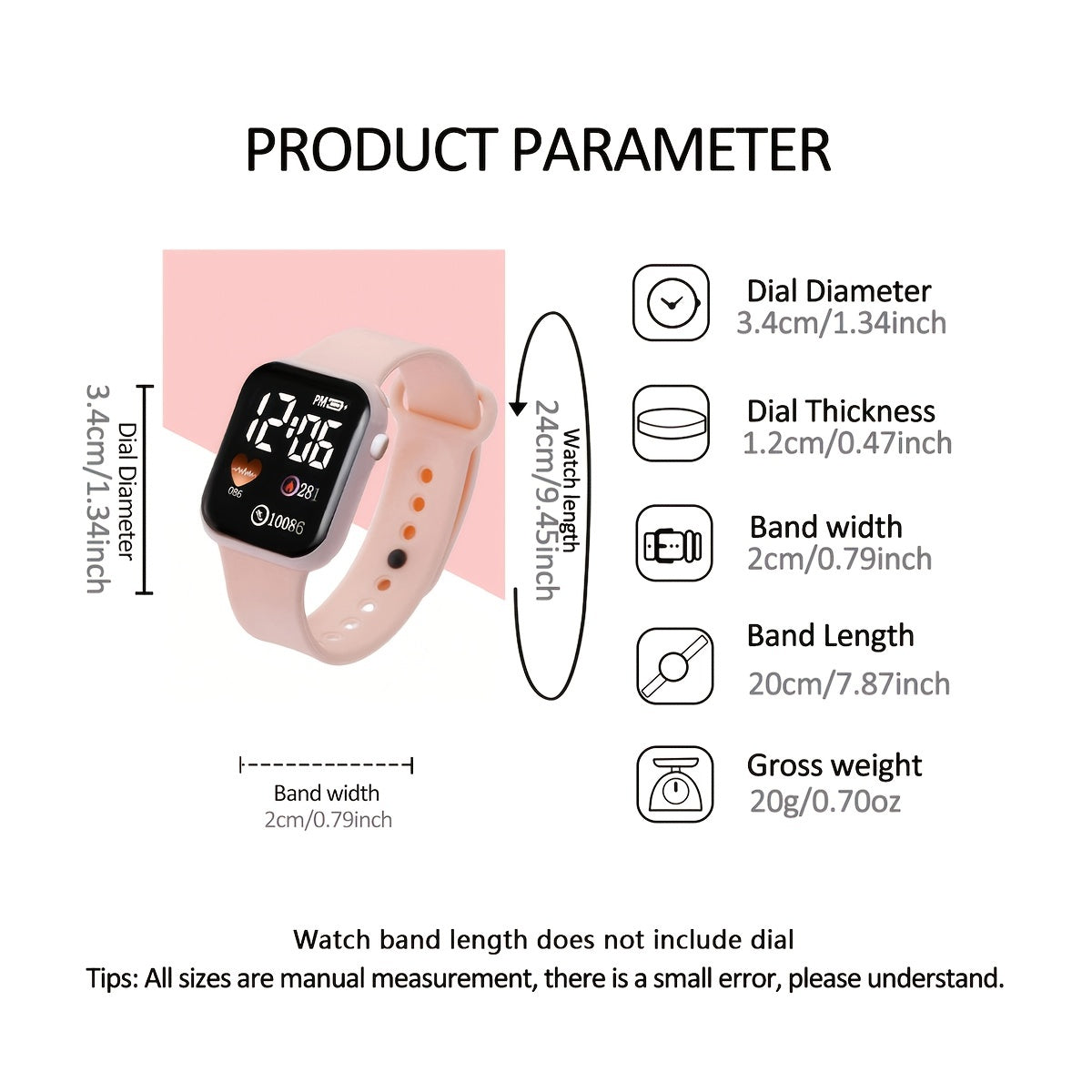 5pcs womens watch sports fashion business casual Electronic watch love shape decor earrings bracelets necklace school supplies halloween decorations halloween christmas decorations
