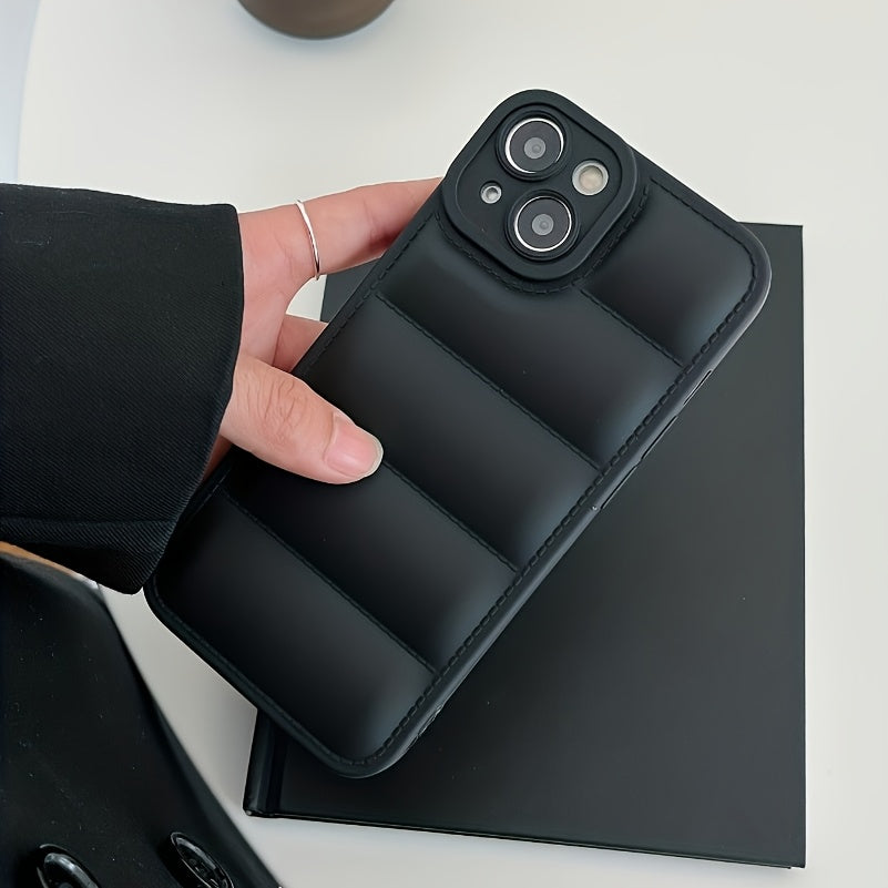 Multicolor Optonal Down Jacket Shaped Protective Anti-Fall Phone Case for Iphone 16/15/14/13/12/11 Plus/Pro/Pro Max/X/Xr/Xs Max/7/8, Gift for Easter Day, Christmas Halloween Deco, Gift for Girlfriend, Boyfriend, Friend Or You
