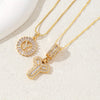 2 Packages of Initial Pendant Necklace, Letter Necklace with Adjustable 17 "-19" Chain, Valentine'S Day Gift, Suitable for Ladies And Girls