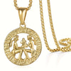 Women'S Men'S Pendant Necklaces 12 Horoscope Zodiac Sign Golden Aries Cancer Scorpio Aquarius Taurus Leo Gemini Virgo Libra Sagittarius Capricorn Pisces 12 Constellations Jewelry Gifts Perfect Birthday Christmas Valentine'S D