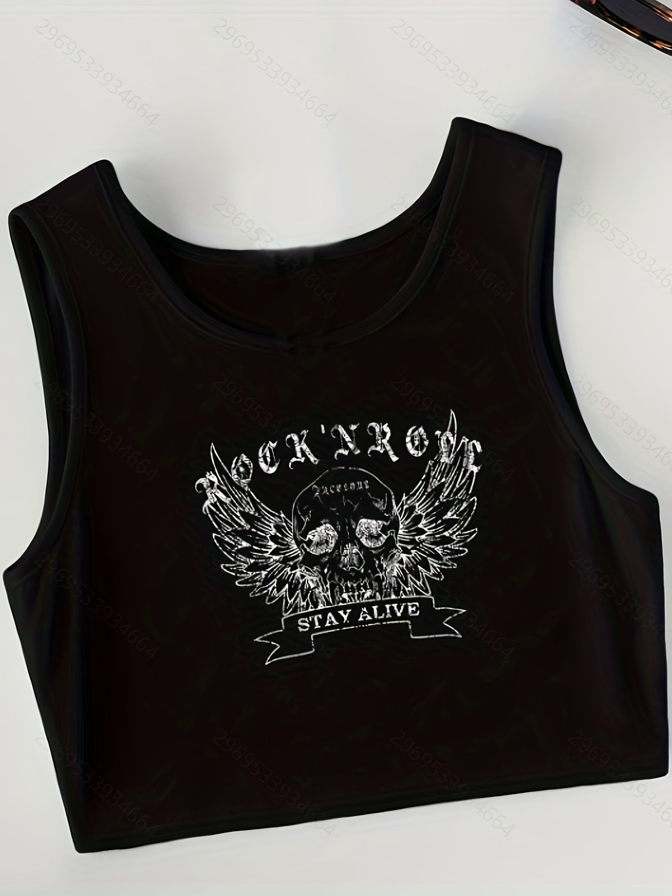 Graphic Print Tank Top 4 Pack, Sexy Crew Neck Summer Sleeveless Top, Women's Clothing