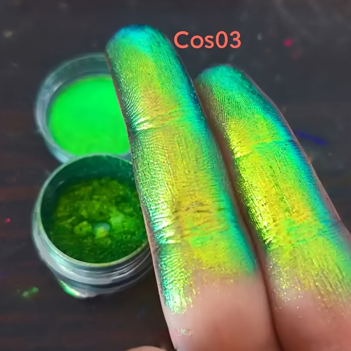 Iridescent Glitter Powder for Body Art, Face, and Crafts - Round Unscented Sparkle Flakes for High Shine Highlighting - Multipurpose Cosmetic Grade Glitter for Festivals, Parties and Decorations