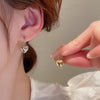 Simple Love Heart Earrings Small And High-end