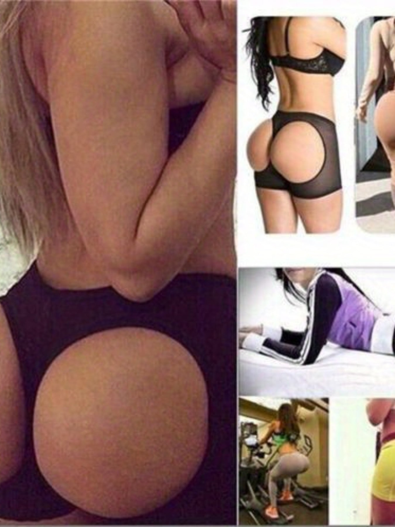 Women Hip Shape Wear, Tummy Control Butt Lifter Panties, Hollow Body-Shaper High Waist Shapewear, Slimmer Boyshort Underwear