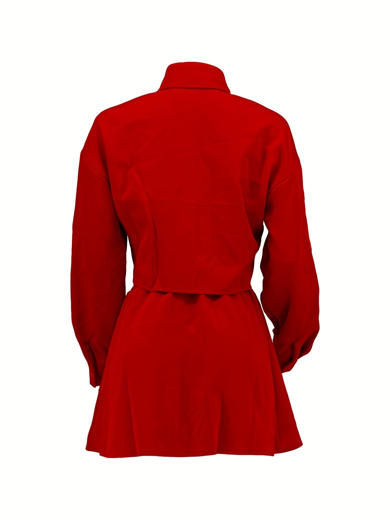 European and American Women's new spring/summer fashionable casual solid color skirt set