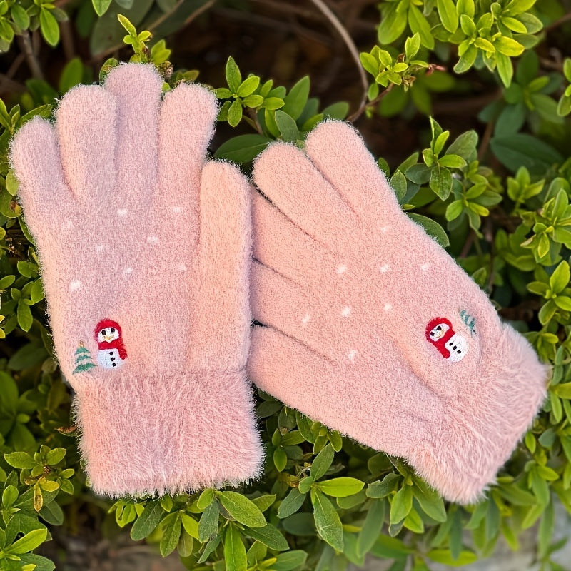 Winter Touch Screen Gloves for Women - Spandex Material, Hand Washable, Elastic, Water-Resistant Non-Slip Mittens with Keep Warm Function - Embossed Design for Outdoor Activities