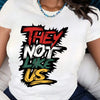They Not Like us Letter Print Crew Neck T-Shirt, Casual Short Sleeve Top For Spring & Summer, Women's Clothing