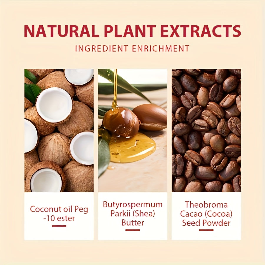 4pcs of 150g African Black Soap, Coffee Soap, Selected Cocoa Beans from West Africa, Deep Cleansing Facial and Body Soap, Oil Control and Moisturizing, Long-lasting Fragrance, Coconut Oil, Rosemary Essential Oil, Deep Cleansi