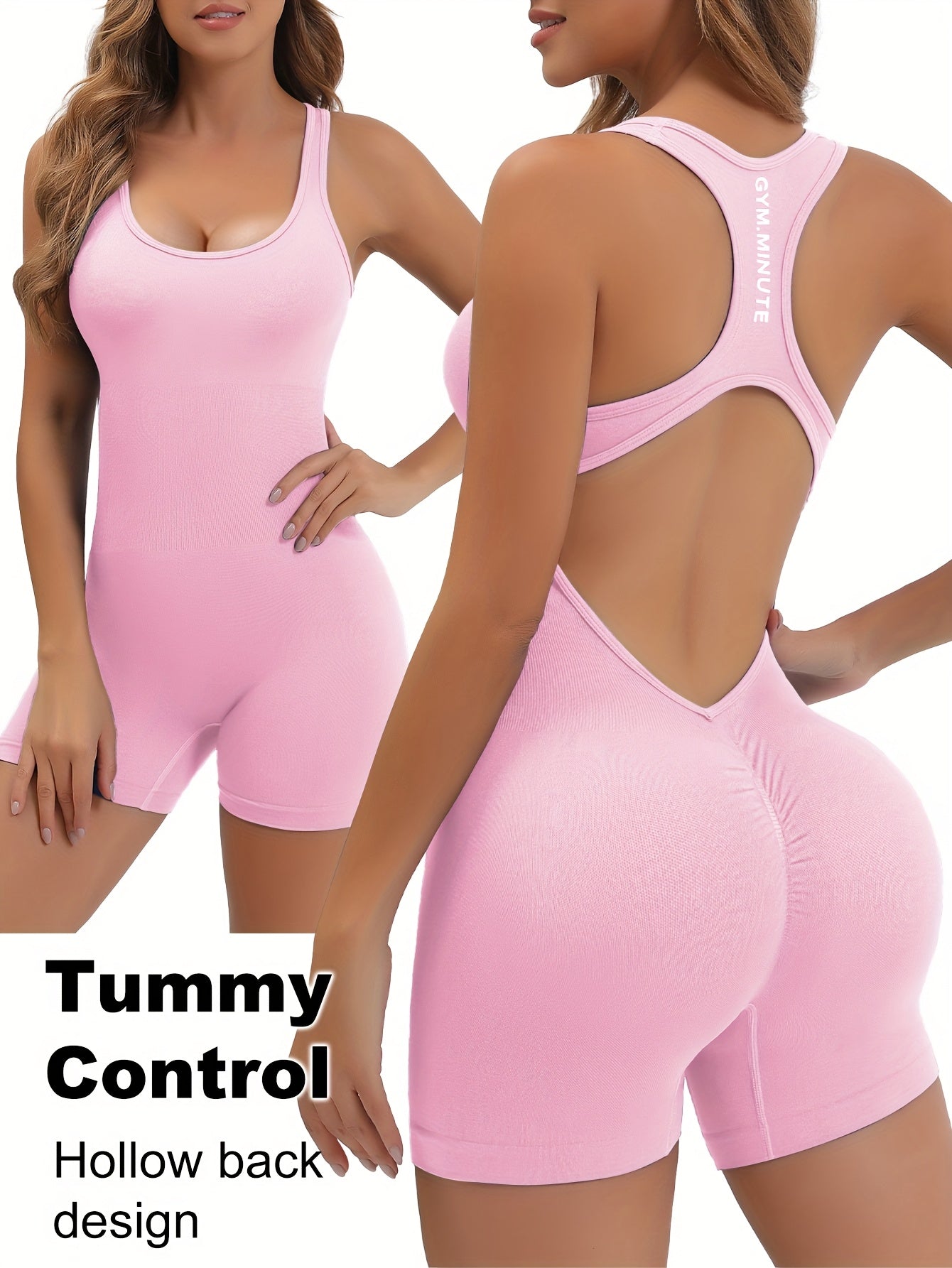 Women's High-Stretch Seamless Brown Jumpsuit Bodysuit - Soft, Breathable, 4-Way Stretch for Yoga, Tennis & Fitness - Quick-Dry, No Sheer Fabric, Machine Washable
