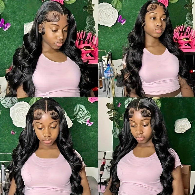 Brazilian Remy Human Hair Wig - Body Wave Lace Front Wig For Women - 250% Density - 13x4 Lace Front, BD