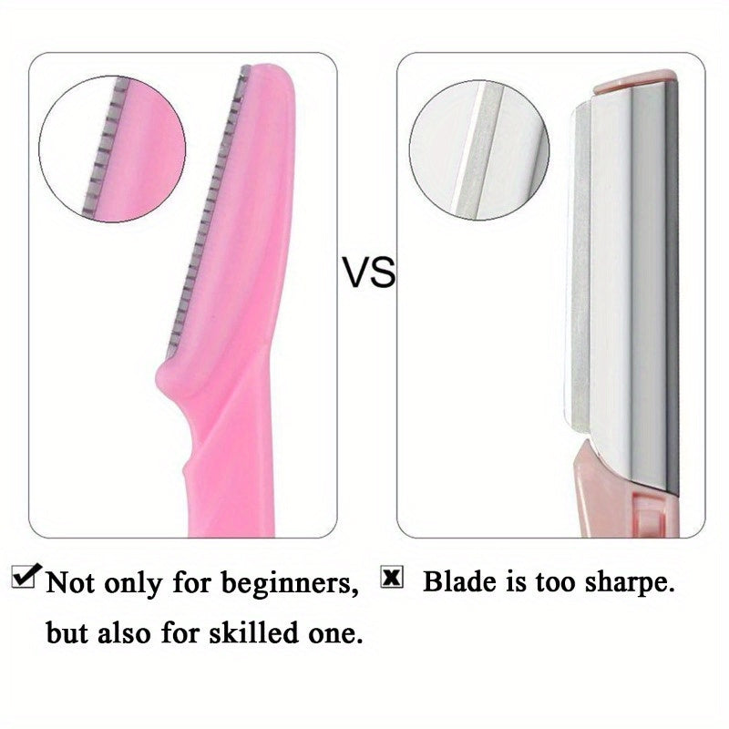 Set of 30pcs Eyebrow Pet Scissors Suit, Stainless Steel Blades, Portable Face Trimmer for Eyebrow Trimming and Hair Removal, Safe Grip Beauty Tools