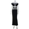 French-style Sexy Lace-panelled Bodycon Sheath Dress