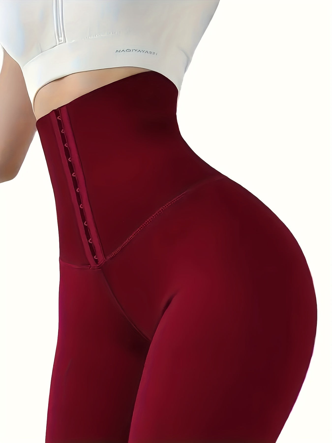 New European And American Style Double-Breasted High-Waisted Leggings for Women, Designed to Shape The Waist And Lift The Hips with Stretch.