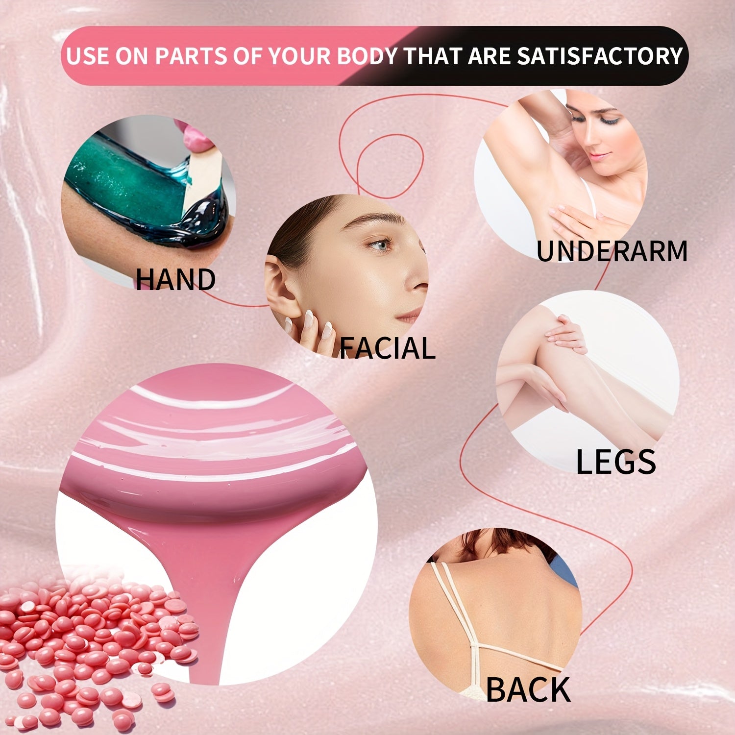 US Plug 500cc Wax Warmer Suitable For Waxing And Hair Removal At Home, 110V Voltage
