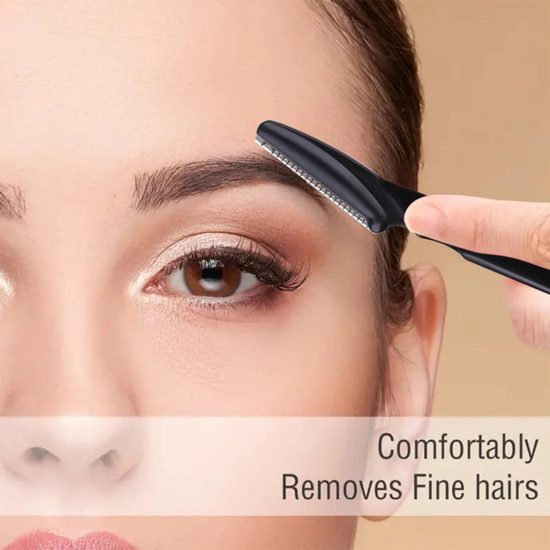 Set of 30pcs Eyebrow Pet Scissors Suit, Stainless Steel Blades, Portable Face Trimmer for Eyebrow Trimming and Hair Removal, Safe Grip Beauty Tools