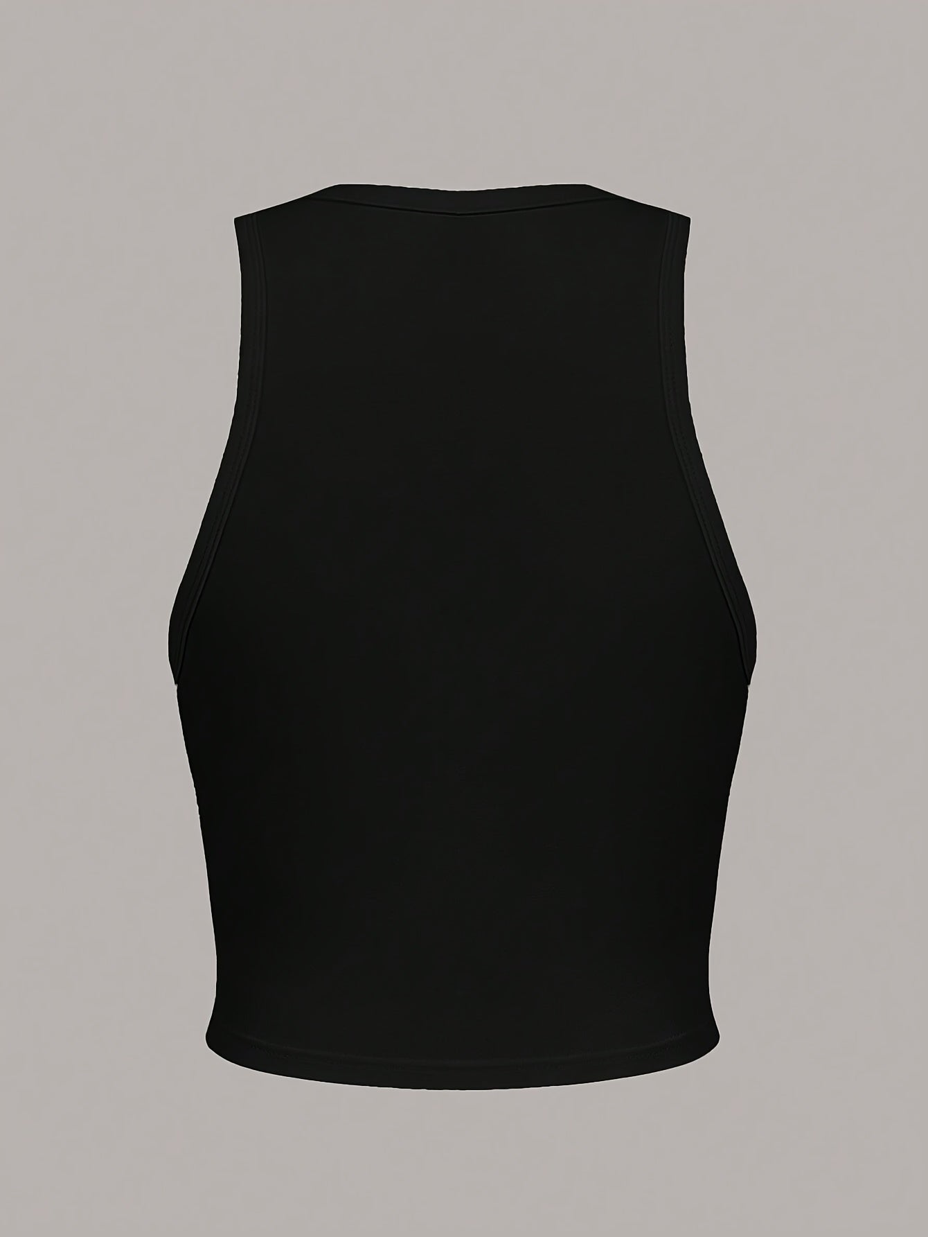 Women'S Slim Fit USA Graphic Tank Top - Sleeveless Crew Neck, Black with White Lettering & Flag Design, Casual Summer & Spring Top, Ladies Tank Tops