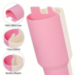 Cup 2-in-1 Drink Separator Silicone Liner, Compatible with Cup 40oz, Accessory, Reusable Liner for Party, Leisure, Outdoor, Office