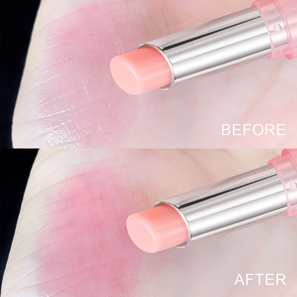 Waterproof Color-Changing Lip Balm – Long-Lasting, Smudge-Proof & Moisturizing Lipstick with Plant-Based Squalane for Hydration & Repair