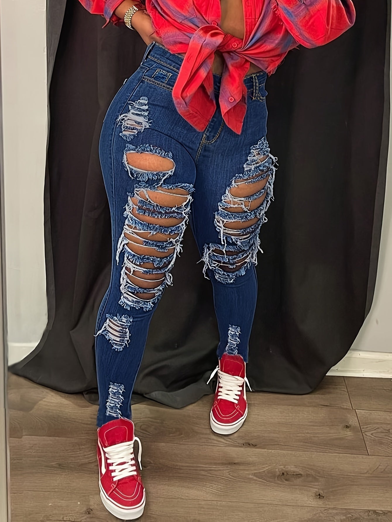Stretchy Petite Fit Ladies Jeans - Cross-Border Fashion, Tight Cut, Small Feet, Comfortable, High-Quality Denim, Versatile, and Chic