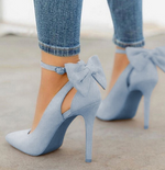 Bow high heels