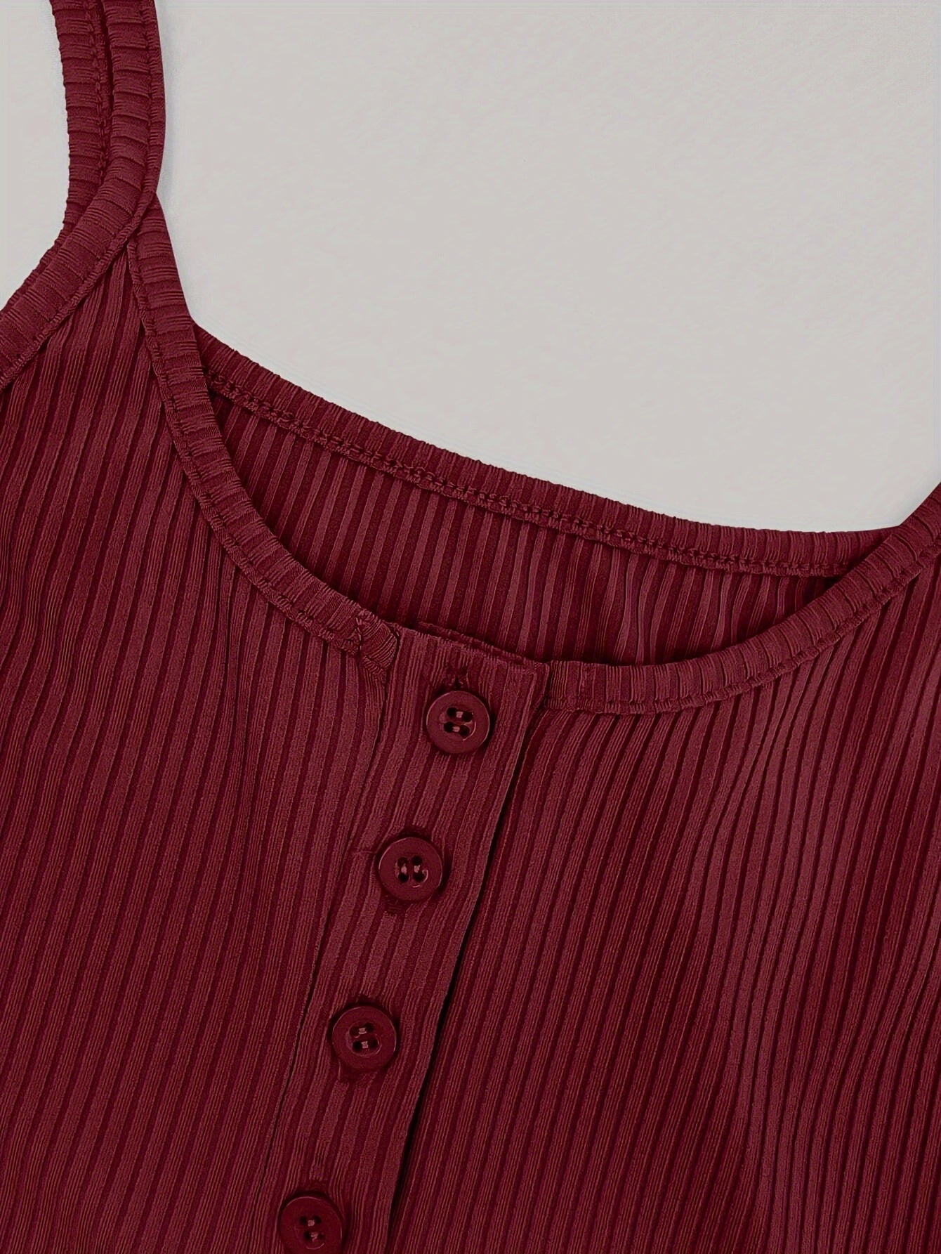 3pcs Set Women'S Knit Polyester Tank Tops with Button Detail, Casual Solid Color Slingback Camisoles, 95% Polyester 5% Elastane, All-Season Spaghetti Strap Tops