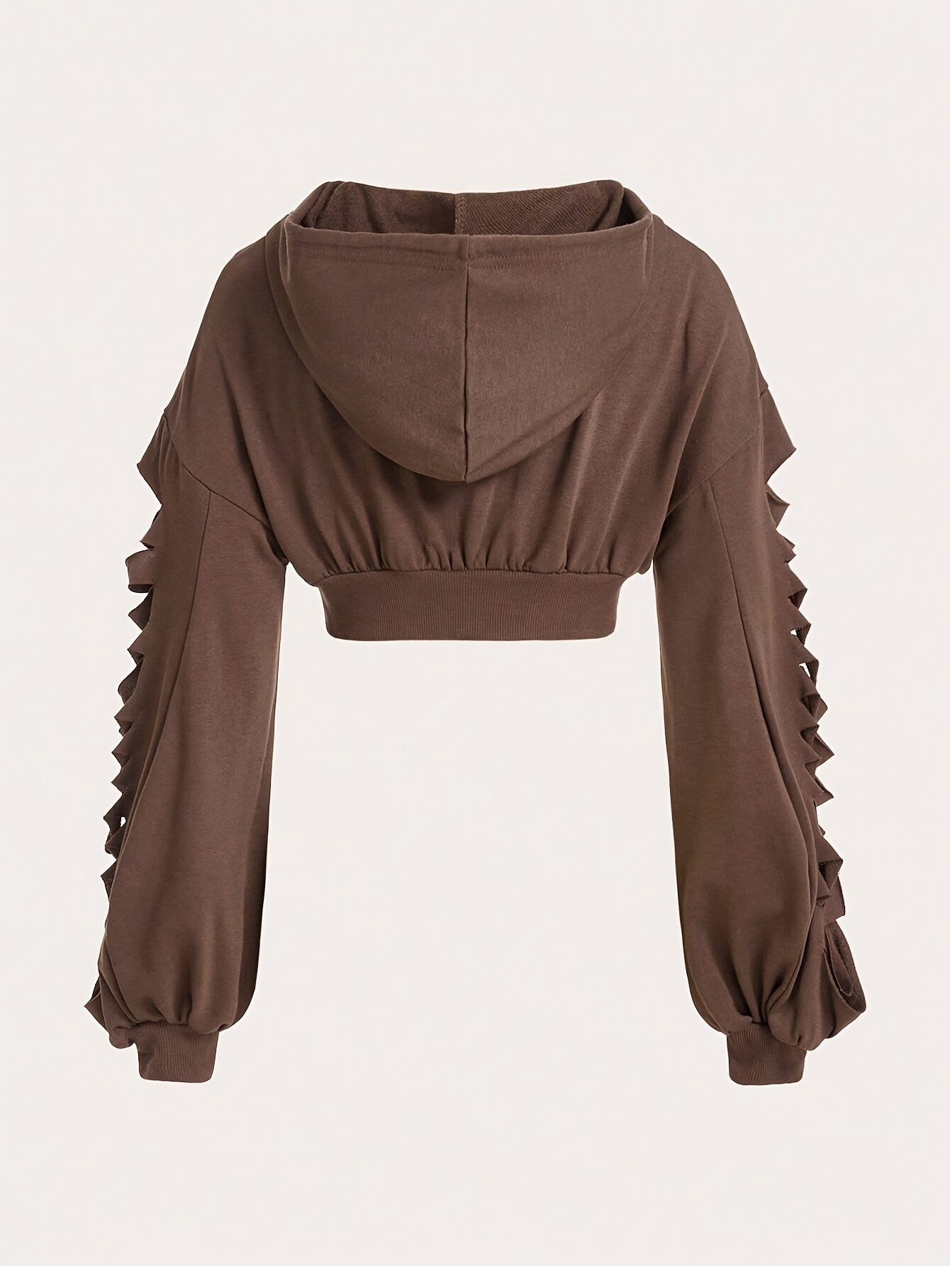 Machine Washable Polyester Print Halloween-Themed Hoodie for Women - Distressed Long Sleeve