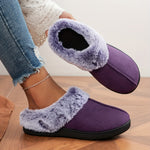 CozyPlus Slippers - Ultra-Soft, Plush Lined, Non-Slip, Closed-Toe, Flat Sole, Warm, and Fuzzy Winter Shoes for Home - Soft, Gentle, and Comfortable Footwear for Cold Weather