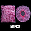 Disposable Shower Caps, Shower Caps for Women Plastic Shower Caps Shower Hat Large Shower Cap Elastic Hair Cap for Home Use Hotel Spa and Hair Salon (pink)