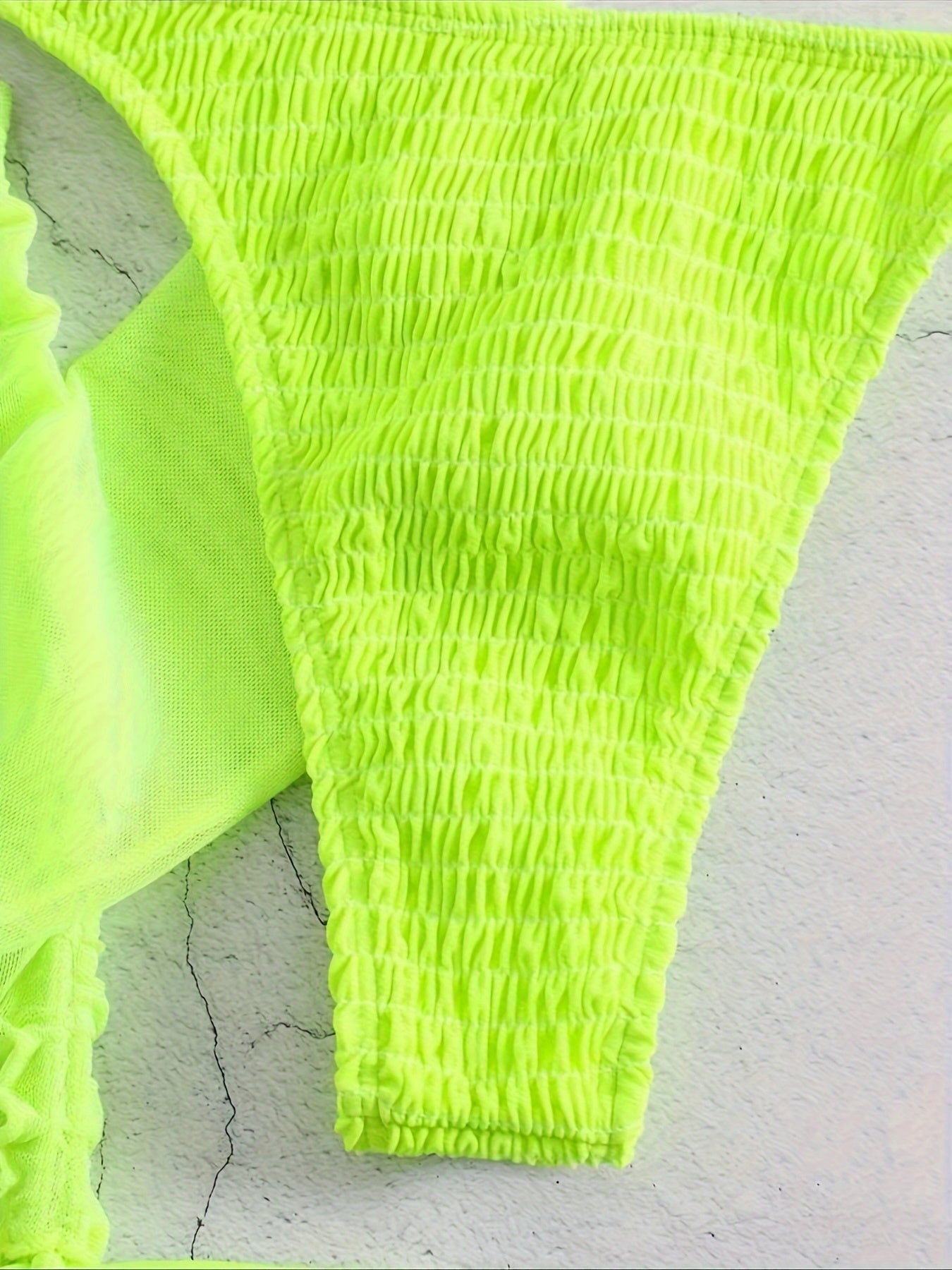 Sexy Bikini Four-piece Set with Mesh Cover-up
