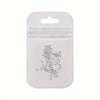 100pcs/bag 1.5*3mm Rhombus Cubic Zirconia Nail Charms, White Glitter Diamond Shaped Rhinestones, Low Allergenic Nail Art Jewelry, Bridal Manicure Accessories, Nail Decoration Supplies for Hand and Foot Care