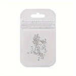 100pcs/bag 1.5*3mm Rhombus Cubic Zirconia Nail Charms, White Glitter Diamond Shaped Rhinestones, Low Allergenic Nail Art Jewelry, Bridal Manicure Accessories, Nail Decoration Supplies for Hand and Foot Care