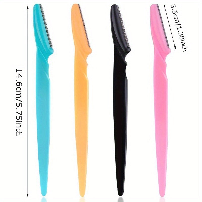Set of 30pcs Eyebrow Pet Scissors Suit, Stainless Steel Blades, Portable Face Trimmer for Eyebrow Trimming and Hair Removal, Safe Grip Beauty Tools