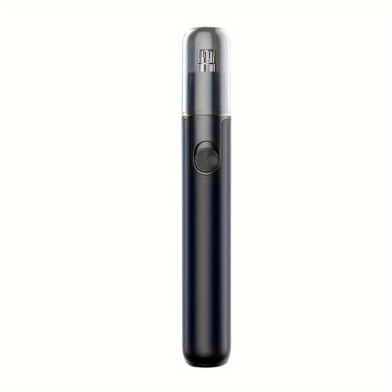 Painless Nose & Ear Hair Trimmer - Aluminum Body, Easy Eyebrow & Facial Hair Removal, Rechargeable Lithium Battery, 4V-12V Operating Voltage for Men & Women, 14+ Age Group, Electric Nose Hair Clippers with LED Light and Trave