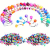 10pcs/30pcs/50pcs/100pcs Stainless Steel Belly Button Rings - Mixed Color Navel Rings - Assorted Varieties - For Women - Body Jewelry - Perfect Gift for Piercing Lovers