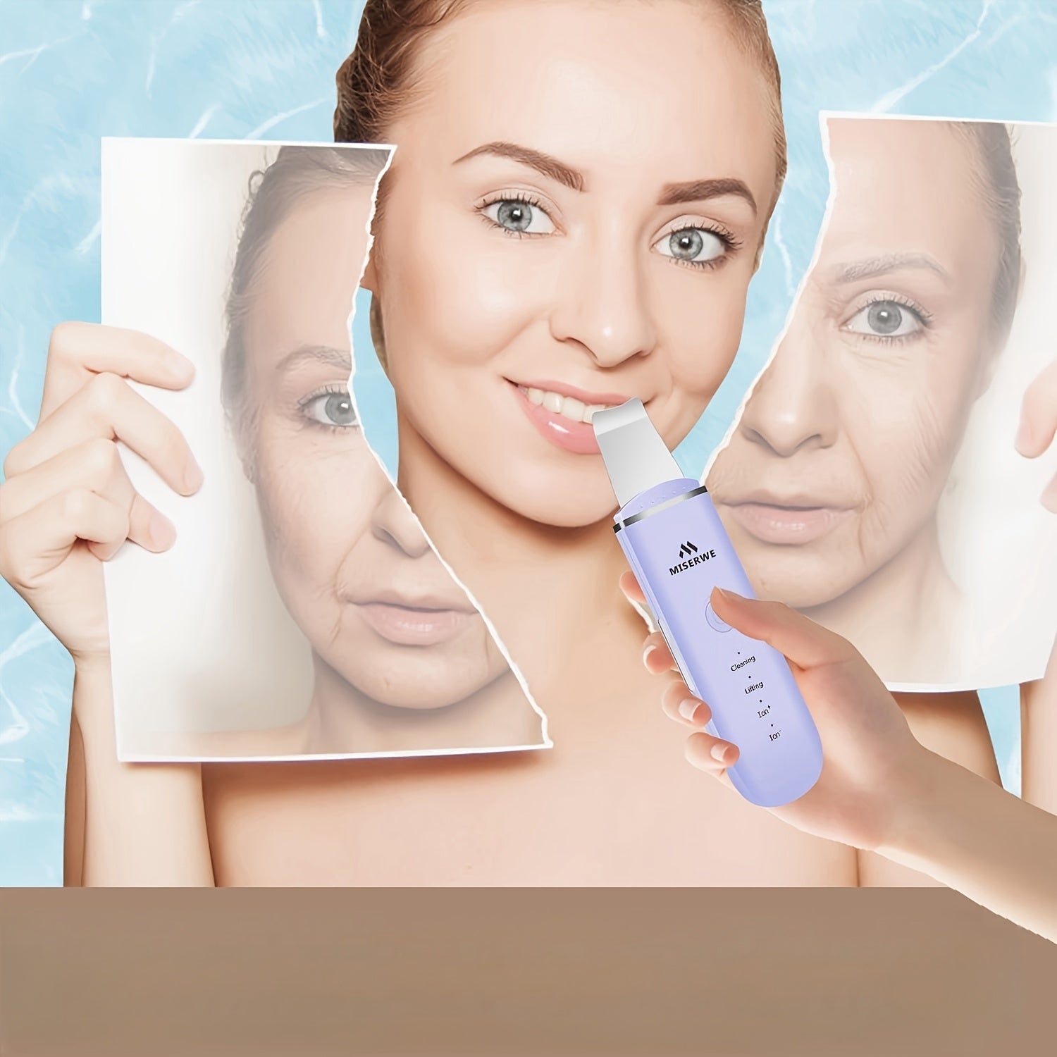 Light Beige Scrubber Facial Light Beige Scraper Deep Cleansing Pore Cleaner, Valentine's Day and New Year Gift, Best Valentine's Day Gift
