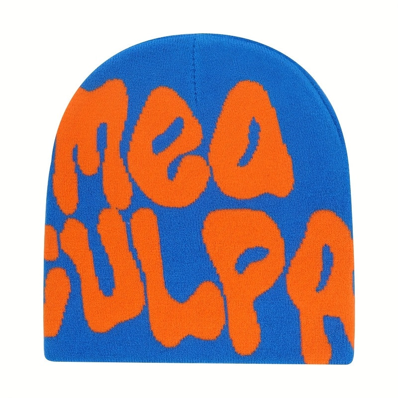 Alphabet Design Light Luxury Knitted Hat Warm Lightweight Knitted Hat Beanie Hat Men Men Women Hip Hop Outdoor Travel Knitted Hat