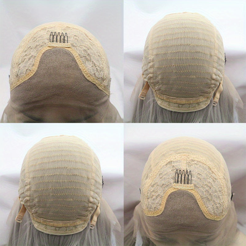 Ombre Blonde to Light Brown 1B24 13x4 HD Transparent Lace Front Wig - Brazilian Remy Human Hair 200% Density Body Wave with Pre-Plucked Natural Hairline & Bleached Knots, Sport Style for Women, Blonde Lace Front Wig, Beauty E