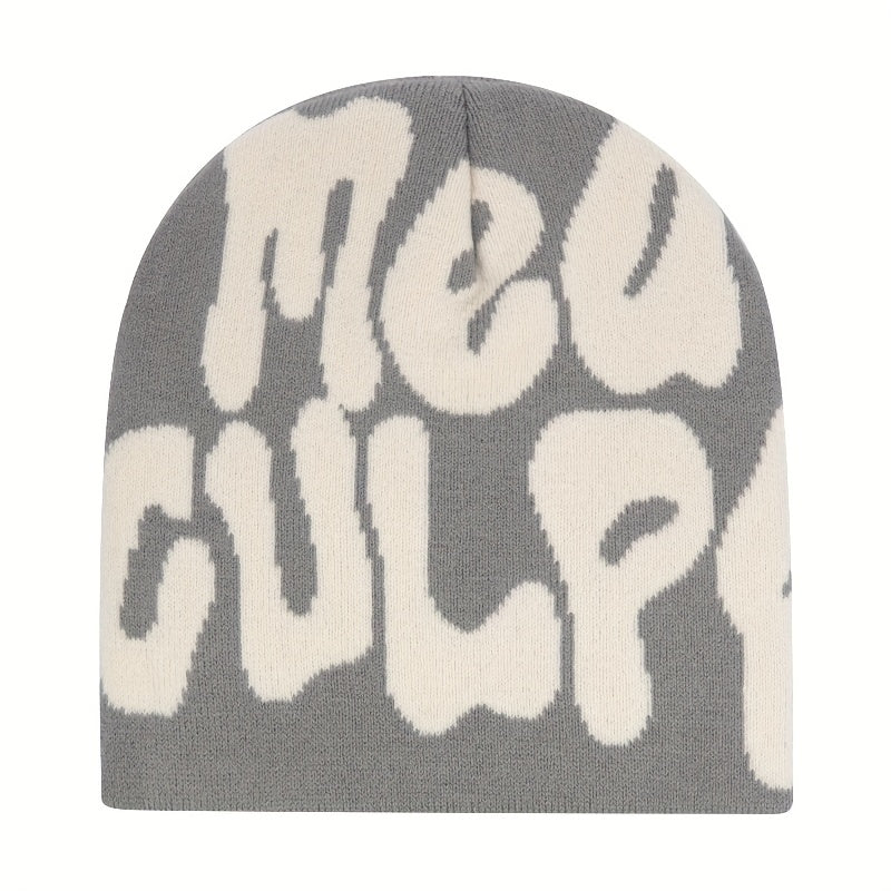 Alphabet Design Light Luxury Knitted Hat Warm Lightweight Knitted Hat Beanie Hat Men Men Women Hip Hop Outdoor Travel Knitted Hat